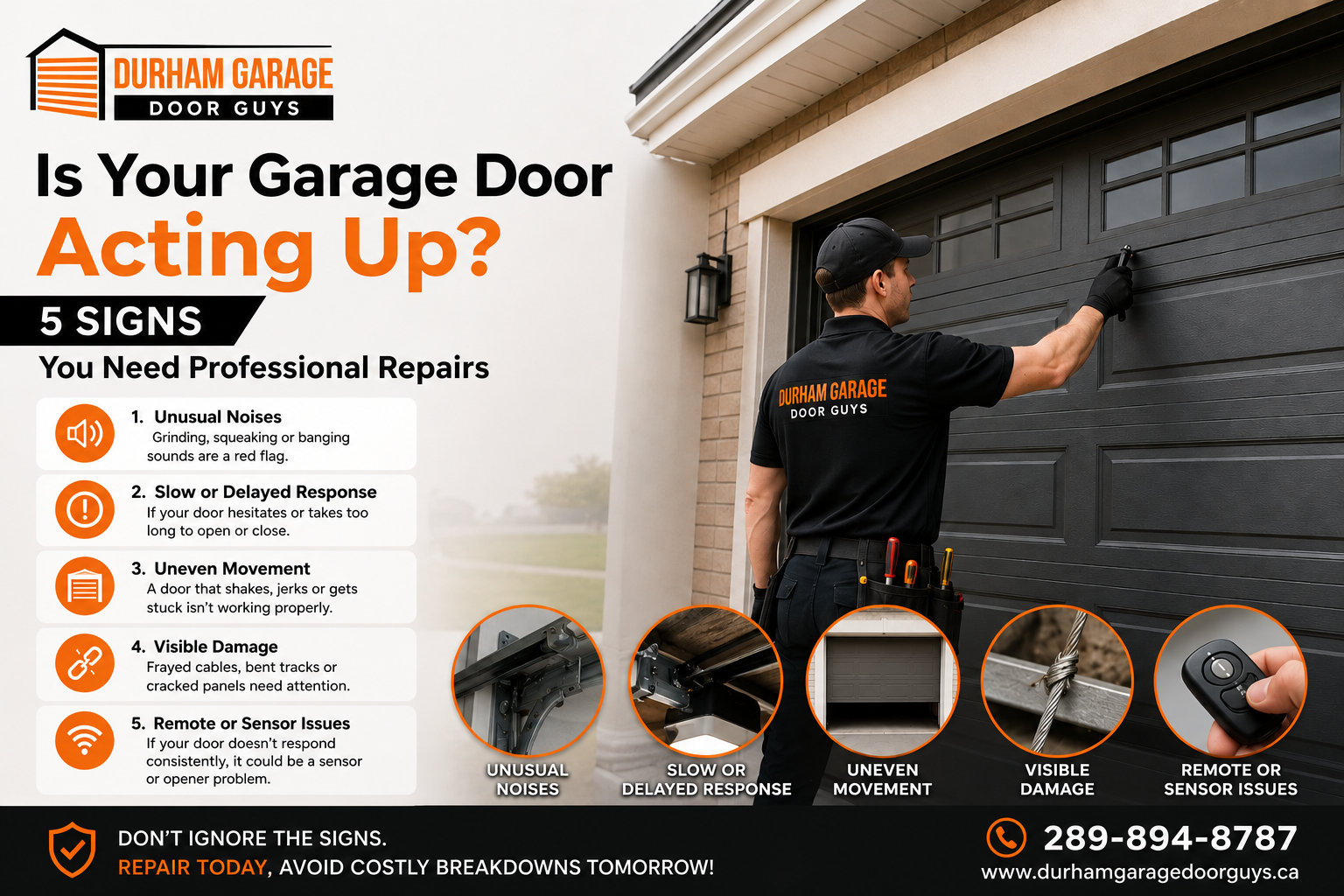 Garage Door Repair in Whitby