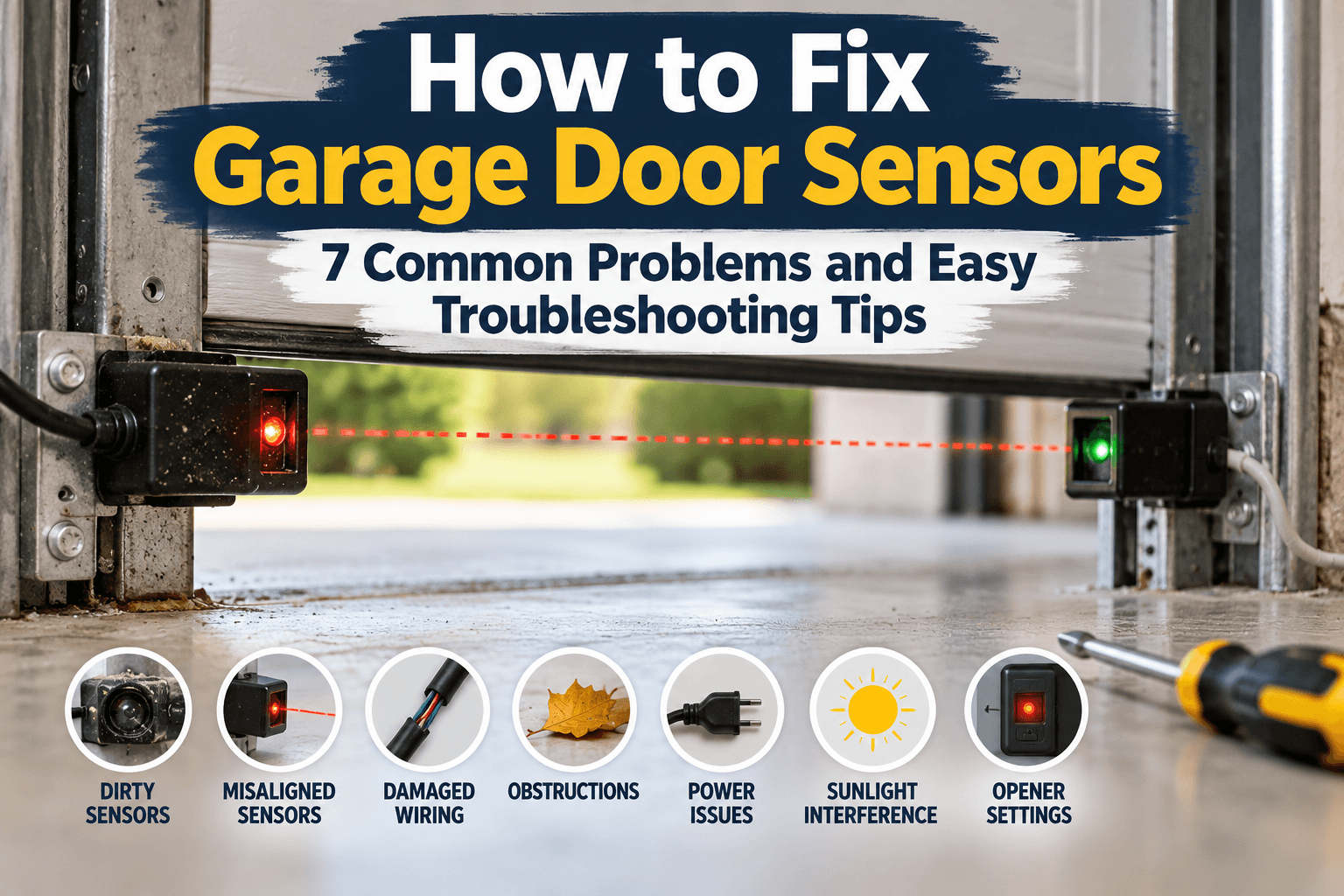 How to Fix Garage Door Sensors